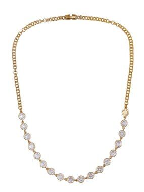 Vince Camuto Bezel Set CZ Necklace - 18" inches